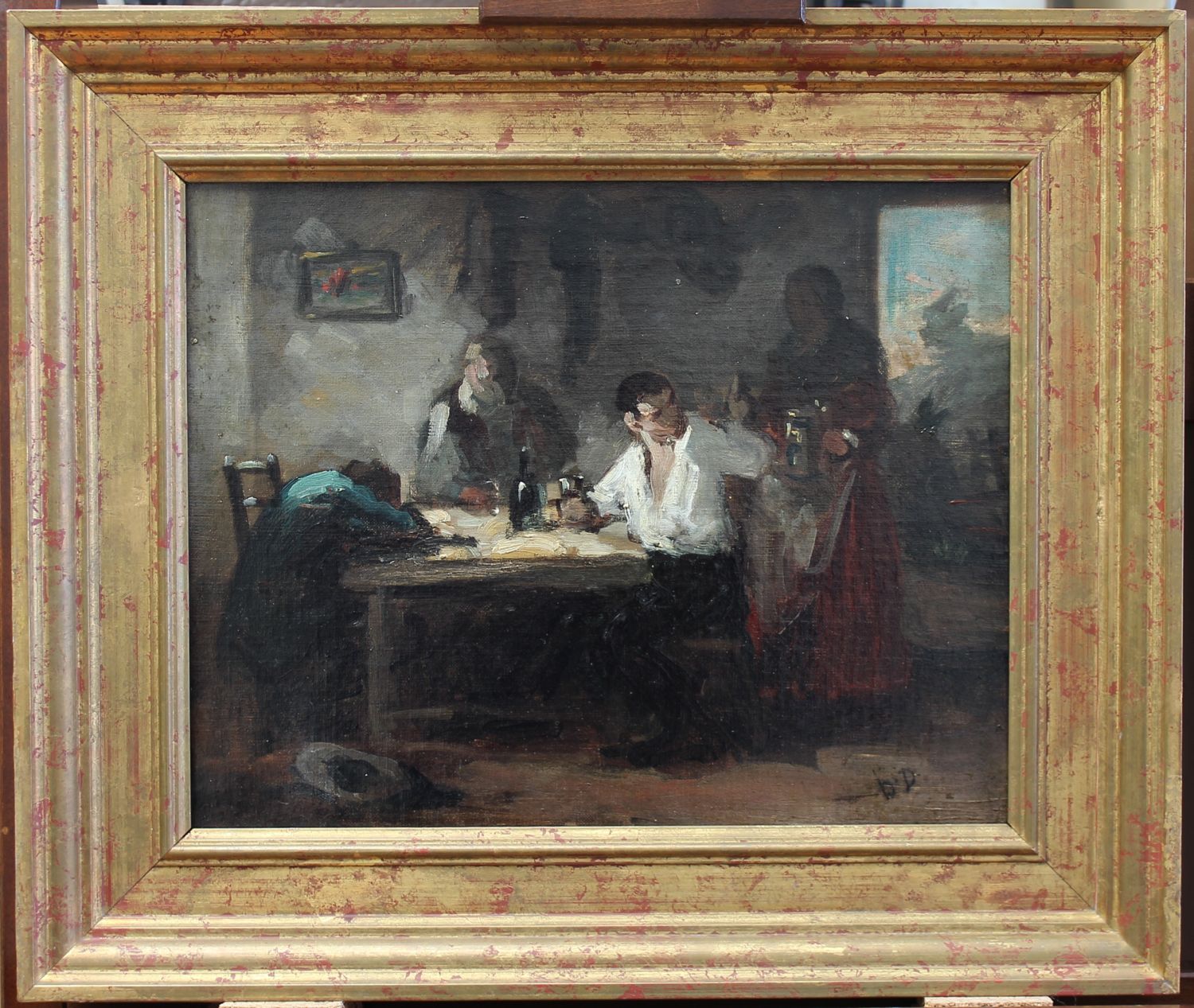 Freizeit_Geselligkeit_Gemälde In der Kneipe_L 00387 (2)